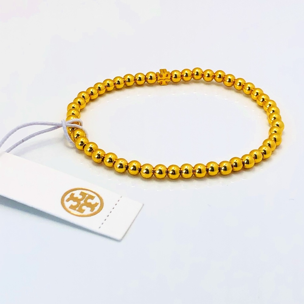 NEW Tory Burch Beaded Stretch Bracelet